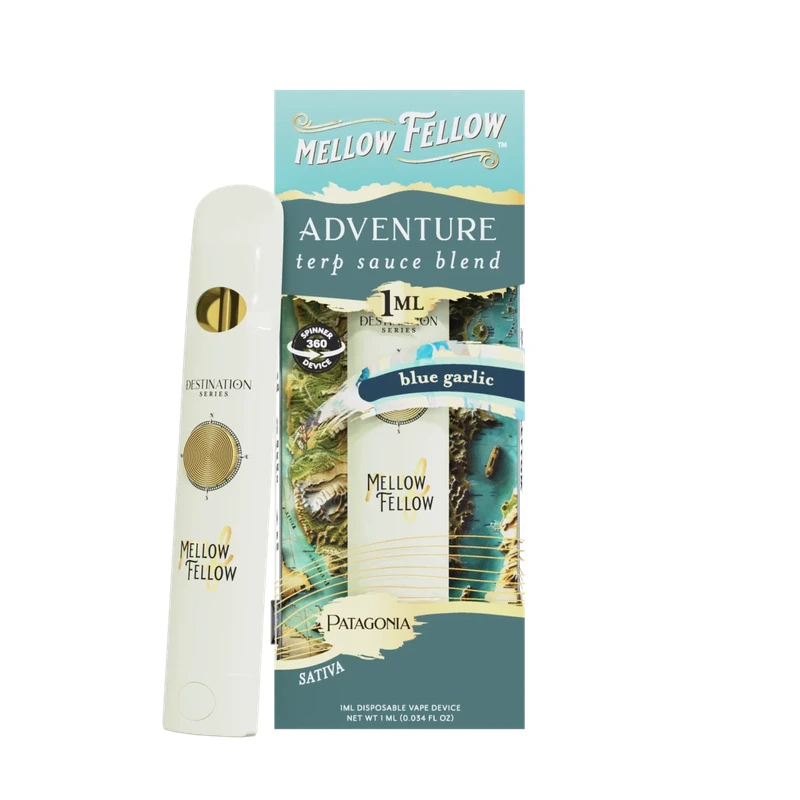 Adventure Blend Terp Sauce 1ml Disposable Spinner Vape - Blue Garlic