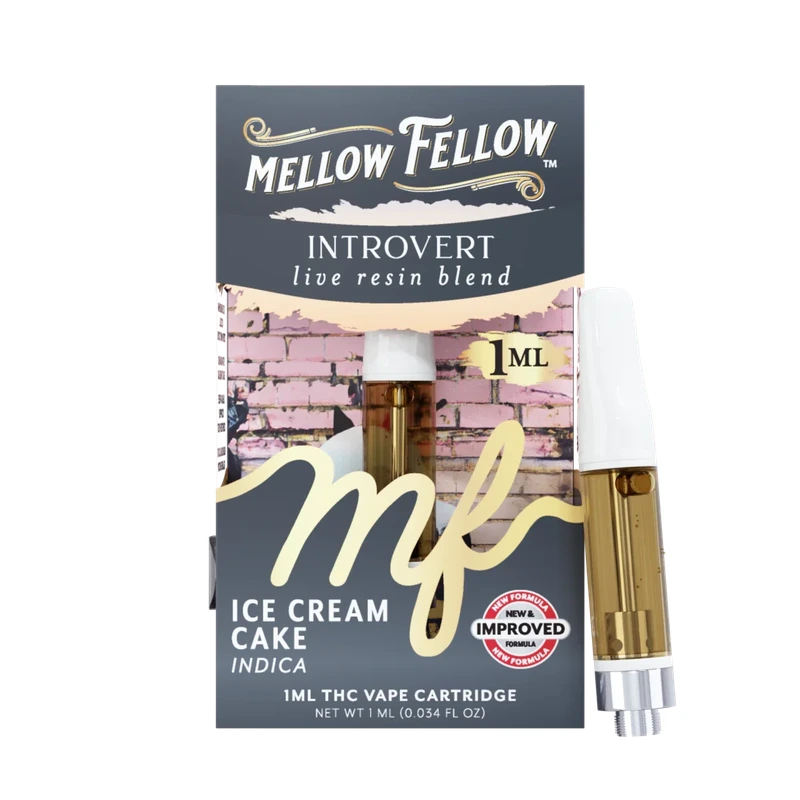 Introvert Blend 1ml Live Resin Vape Cartridge - Ice Cream Cake