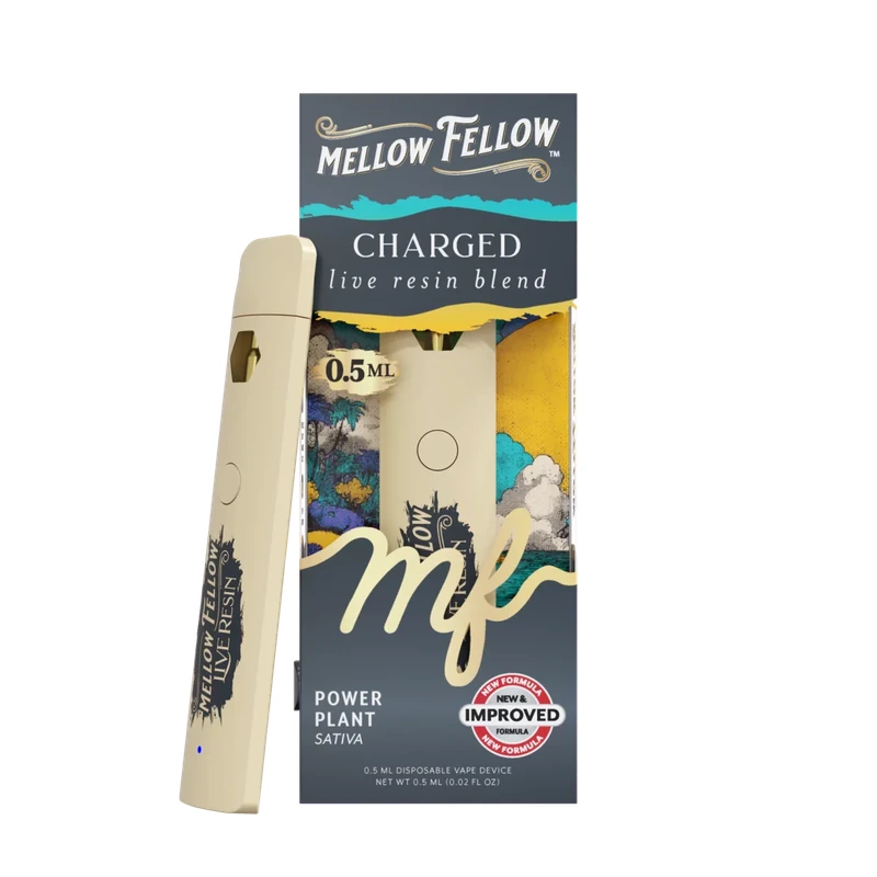 Charged Blend 0.5ml Live Resin Disposable Vape - Power Plant