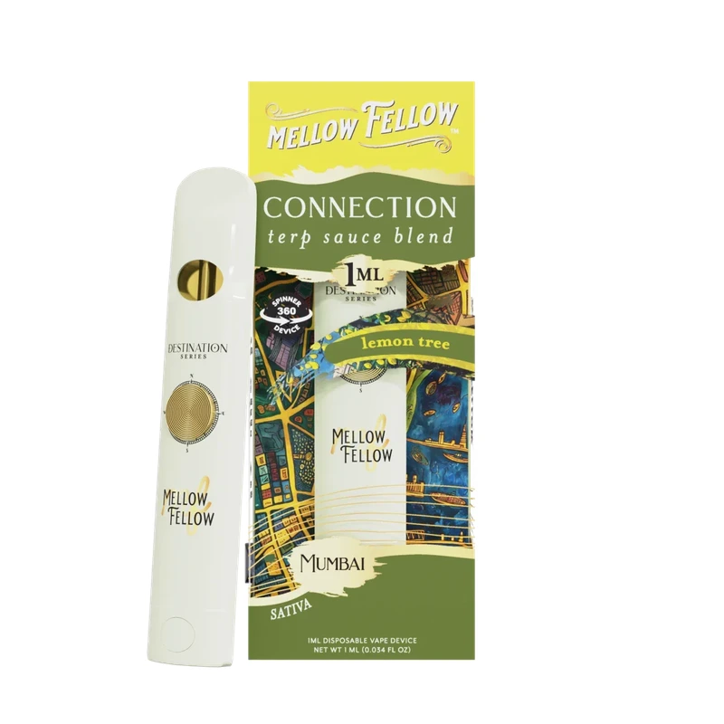 Connection Blend Terp Sauce 1ml Disposable Spinner Vape - Lemon Tree