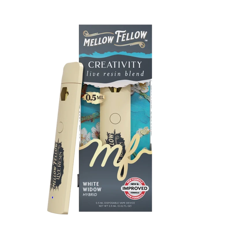 Creativity Blend 0.5ml Live Resin Disposable Vape - White Widow