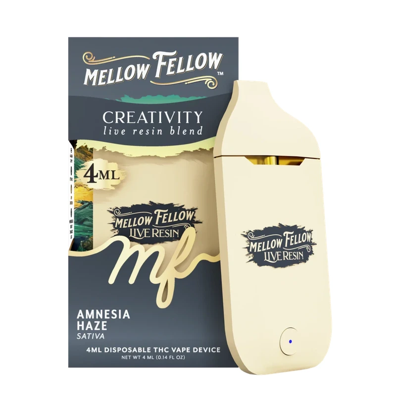 Creativity Blend 4ml Live Resin Disposable Vape - Amnesia Haze