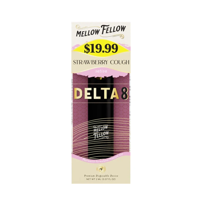 Delta 8 Premium 2ML Disposable Vape - Strawberry Cough