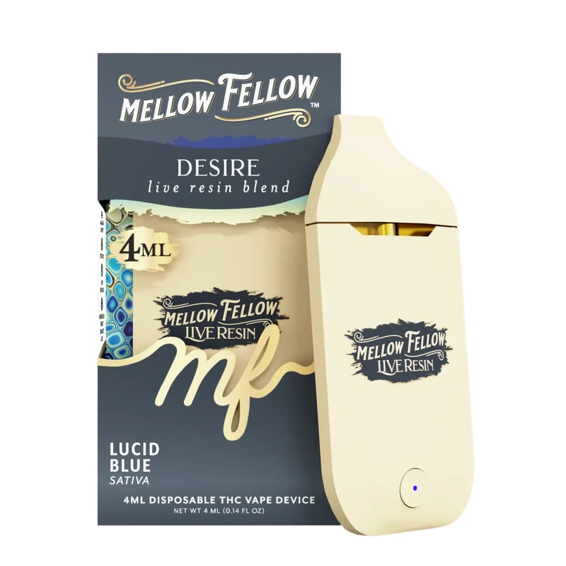 Desire Blend 4ml Live Resin Disposable Vape - Lucid Blue