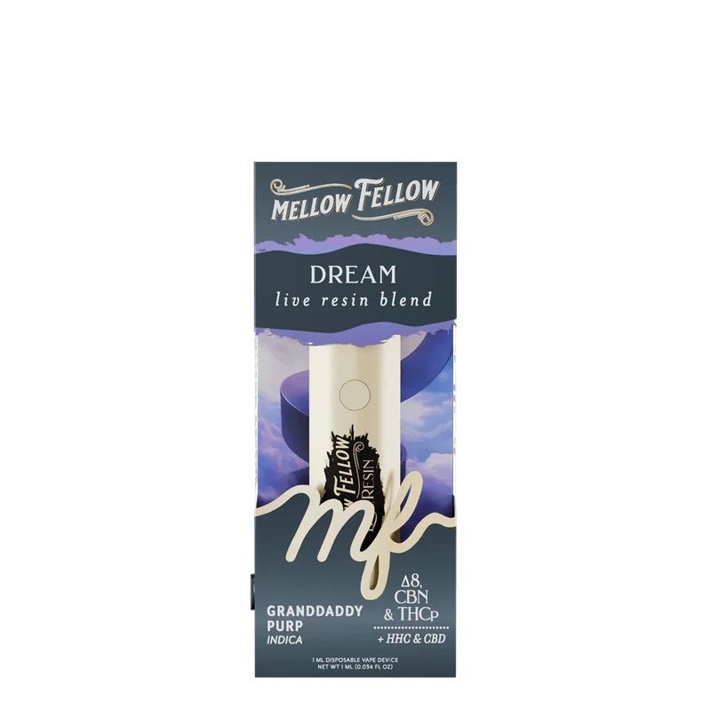 Dream Blend Live Resin 1ml Disposable Vape - Granddaddy Purple