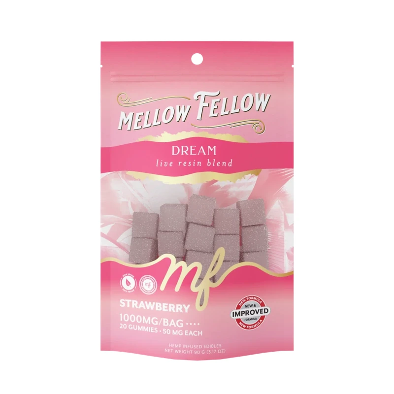 Dream Blend Live Resin M-Fusions Edibles Strawberry 1000mg