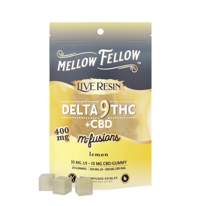 Delta 9 Live Resin Edibles 400mg - Lemon