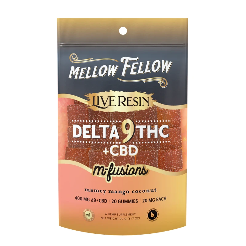 Delta 9 Live Resin Edibles 400mg - Mamey Mango Coconut