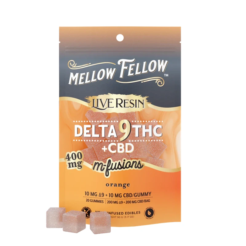 Delta 9 Live Resin Edibles 400mg - Orange