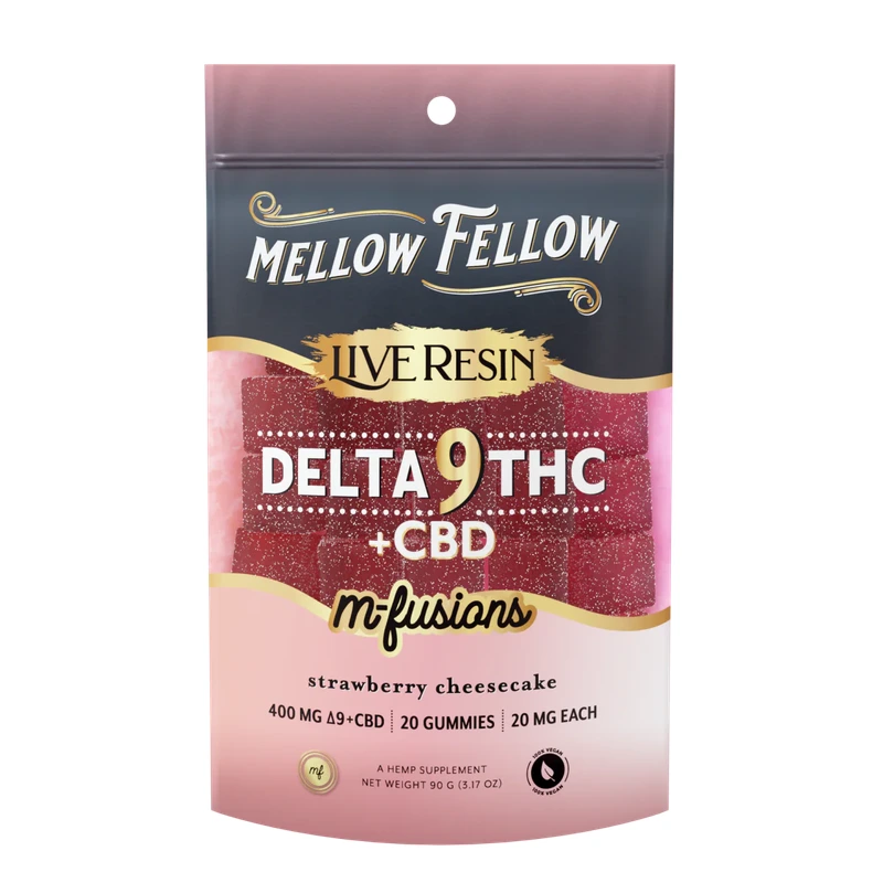Delta 9 Live Resin Edibles 400mg - Strawberry Cheesecake
