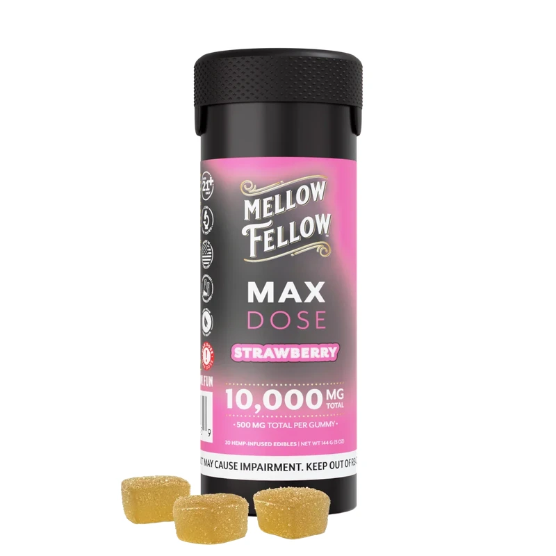 Max Dose Gummies 20ct 10000mg Strawberry