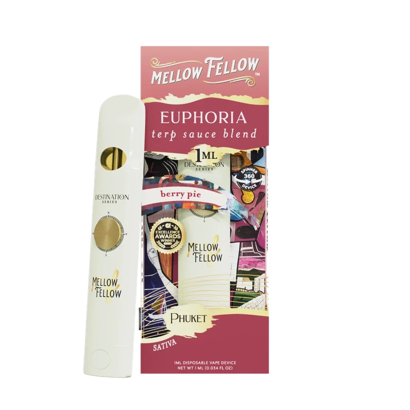 Euphoria Blend Terp Sauce 1ml Disposable Spinner Vape - Berry Pie