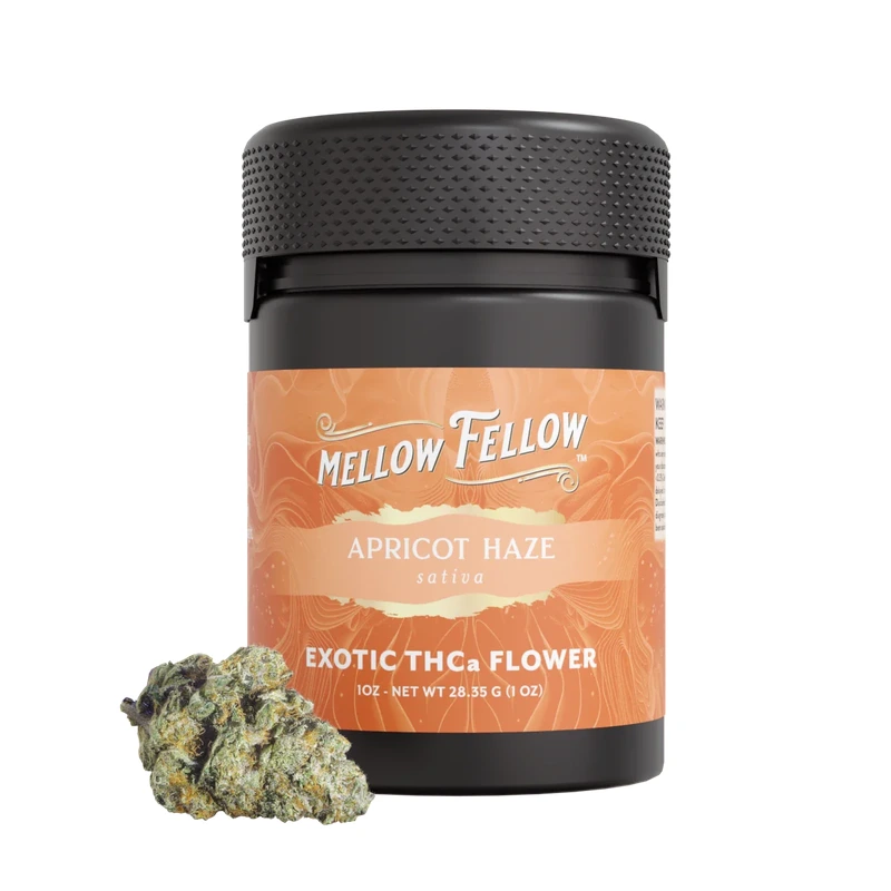 Exotic THCa Flower 1oz Jars - Apricot Haze (Sativa)
