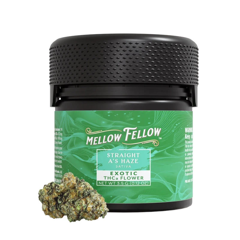 THCa 3.5g Exotic Flower - Straight A's Haze (Sativa)
