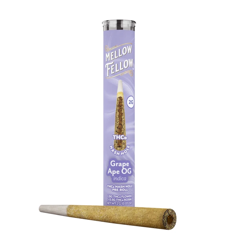 THCa 2g Hash Hole Prerolls - Grape Ape OG (Indica)