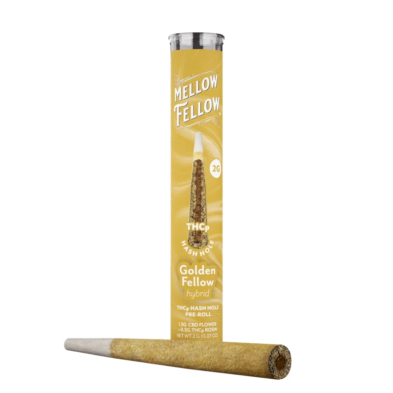 THCp 2g Hash Hole Prerolls - Golden Fellow (Hybrid)