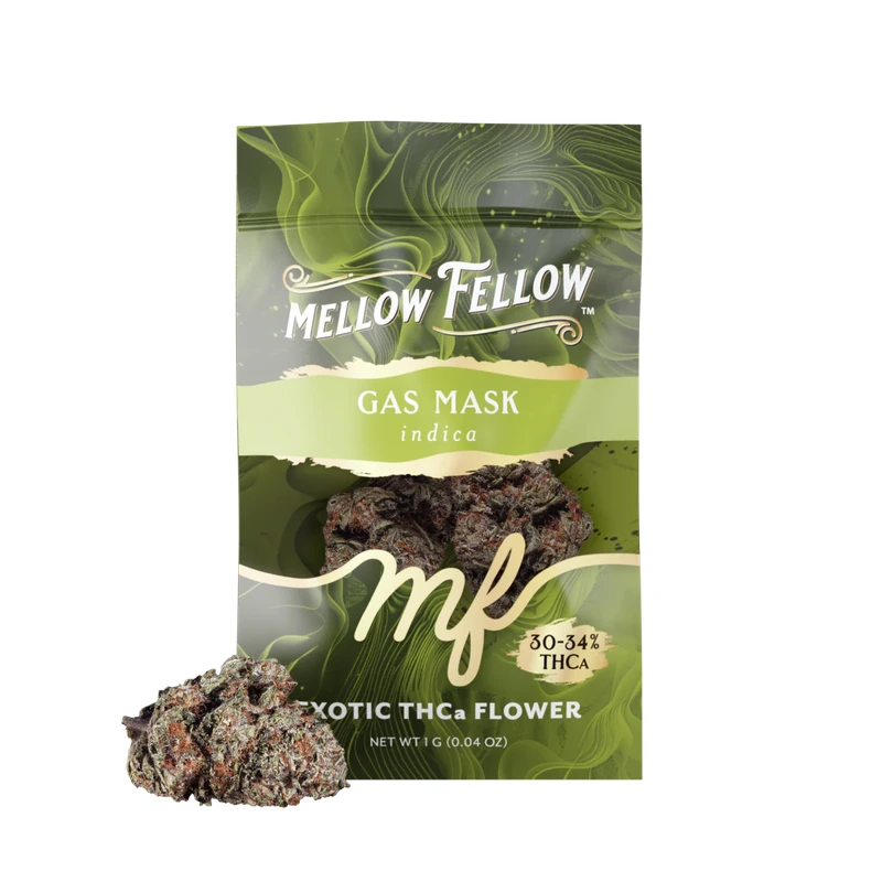 Exotic THCa Flower 1g Sachets - Gas Mask (Indica)