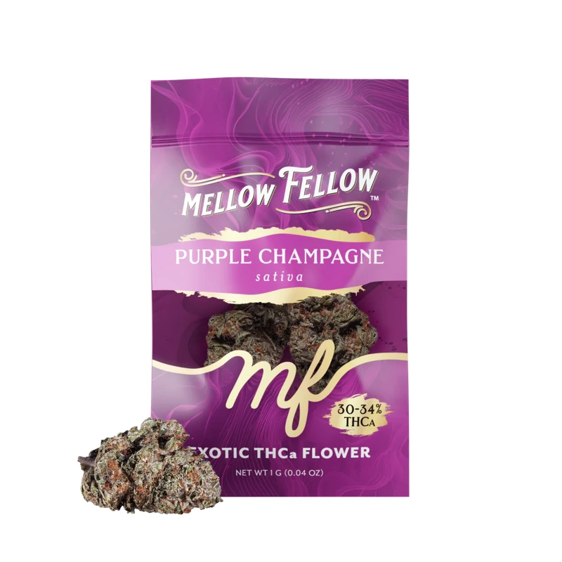 Exotic THCa Flower 1g Sachets - Purple Champagne (Sativa)