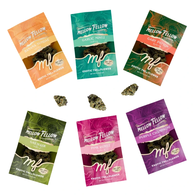 THCa 1g Exotic Flower Sachets Sampler 6 Pack