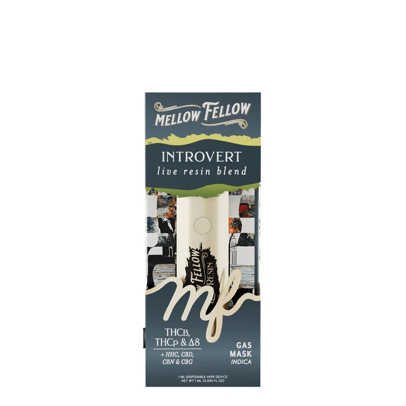 Introvert Blend Live Resin 1ml Disposable Vape - Gas Mask
